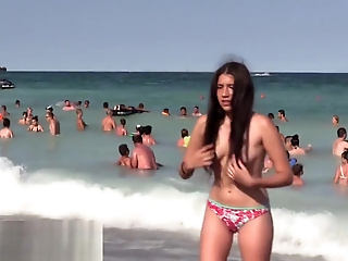 Sexy Topless Beach Teen Girls Voyeur Hd Video Teaser Ii
